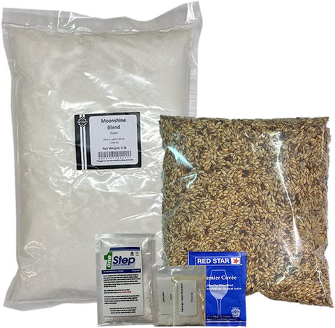 Complete Malted Barley, Specialty Grain American Whiskey Mash and Fermentation Kit