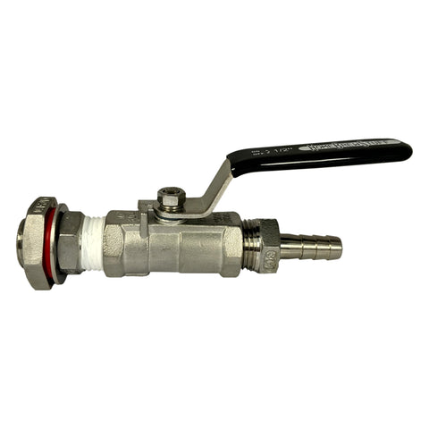 Compact Valve w/ Weldless Fitting & 3/8" Hose Barb