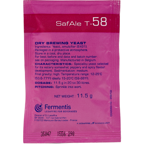 SafAle T-58 11.5g Belgian Yeast