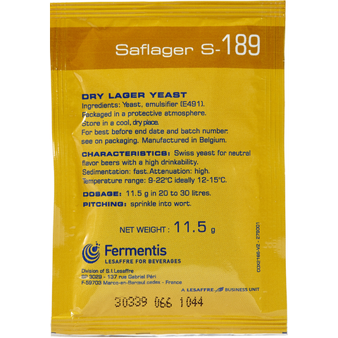 Saflager S-189 Swiss Lager Yeast