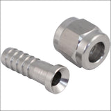 1/4" Barb X 1/4" FFL Flare Swivel Adapter Stainless Steel Fitting