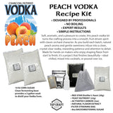 Peach Vodka Making Recipe Kit, Home Distilling