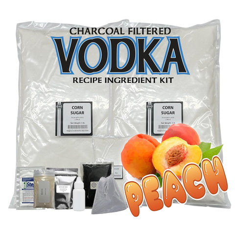 Peach Vodka Making Recipe Kit, Home Distilling