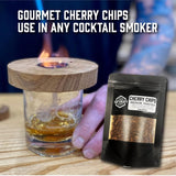 Oak Chips - Medium Toast Cherry Wood Chips 2 oz