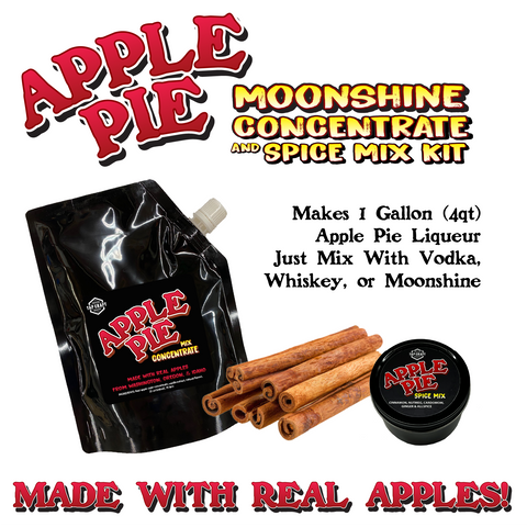 Apple Pie Moonshine Concentrate and Spice Mix Kit