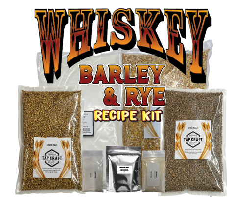 Complete Cracked Corn, Malted Barley & Rye Whiskey Mash & Fermentation Kit