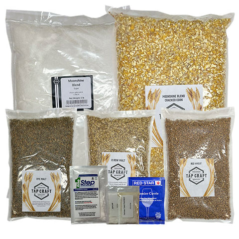 Complete Corn, Barley, Rye and Wheat Whiskey Fermentation Kit