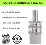 TAPCRAFT Stainless Steel Quick Disconnect Complete Set
