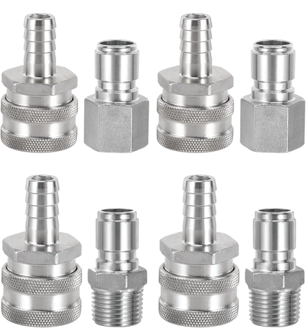 TAPCRAFT Stainless Steel Quick Disconnect Complete Set