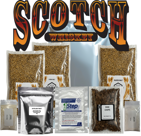 Complete Scotch Whiskey Light Peat Mash and Fermentation Kit