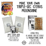 Triple Sec Citrus Moonshine Sugar Wash ingredients and Fermentation Kit