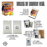 Triple Sec Citrus Moonshine Sugar Wash ingredients and Fermentation Kit