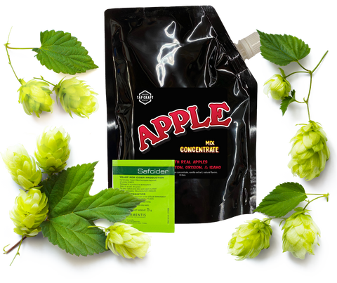 One Gallon Hard Hopped Apple Cider Refill Kit