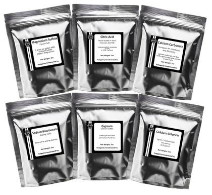 Beer Brewing Salts for Water Adjustment and Building