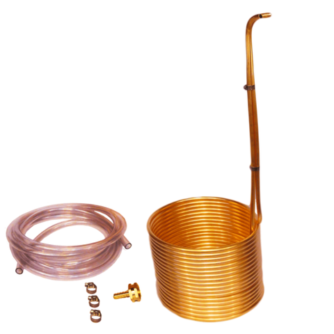 Immersion Wort chiller 50' x 3/8" Copper EXTRA TALL
