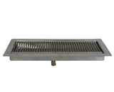 Flush Mount Drip Tray with Drain (12"L x 5"W)- Stainless Steel
