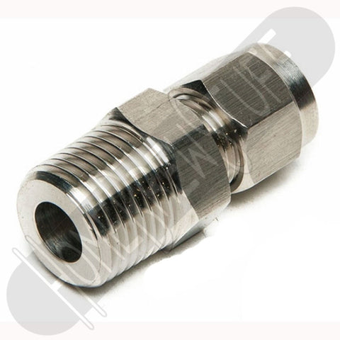 Stainless Steel 1/2 NPT Pipe Compression Fitting 3/8 & 1/2 Tube Con –  Home Brew Stuff