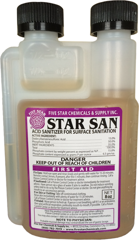 Star San Sanitizer | Acid-Based Sanitizer | High Foaming | Flavorless, Odorless, & Non-Toxic