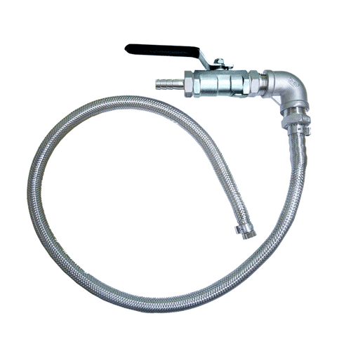 30" Hop Strainer with Weldless Bulkhead and Compact Valve
