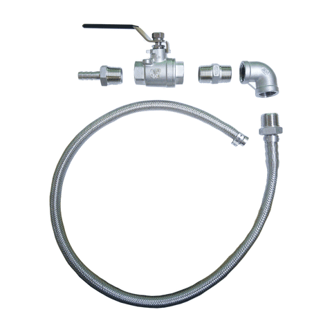 30" Hop Strainer with Weldless Bulkhead and Standard Valve