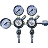TapCraft Dual Body Regulator w/ 2 Shutoff Valves