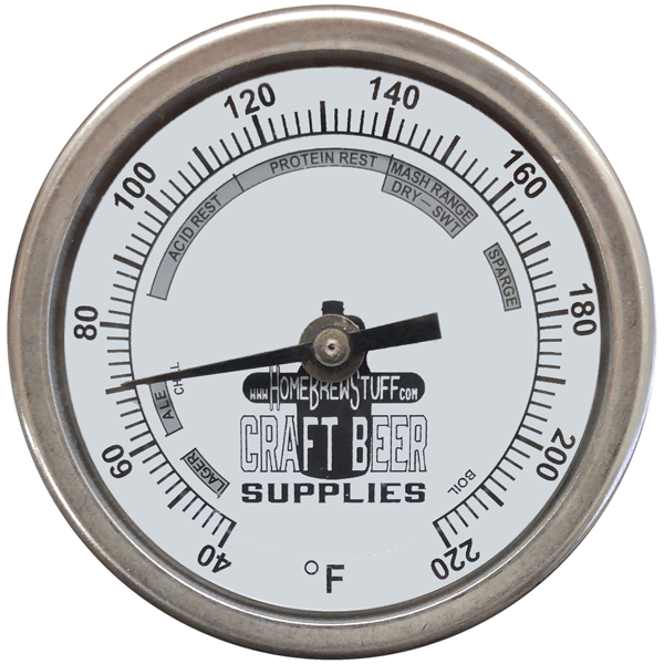 Kettle Thermometer with Weldless Installation Kit