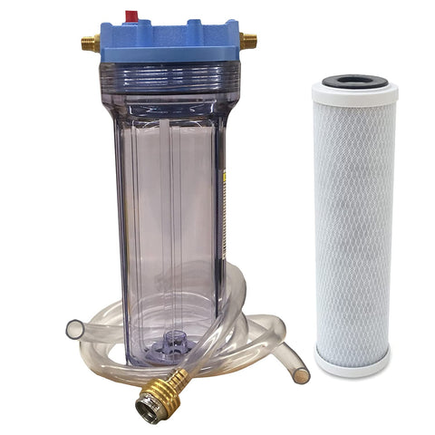Water Filter with 1 Micron Carbon Filter and Faucet Adapter