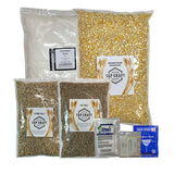 Complete Cracked Corn, Malted Barley & Rye Whiskey Mash & Fermentation Kit