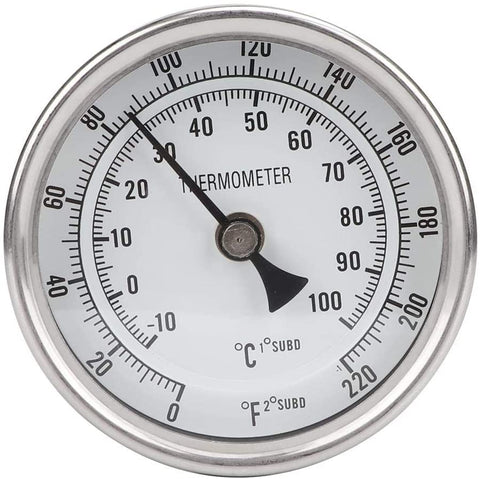 3" Thermometer w/ 6" Probe & Weldless Kit