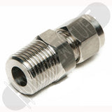 Stainless Steel 1/2" NPT Pipe Compression Fitting 3/8" & 1/2" Tube Connector